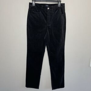 J.CREW Corduroy Pants Women 28 Full-Length Straight NEW Black Stretch BT006